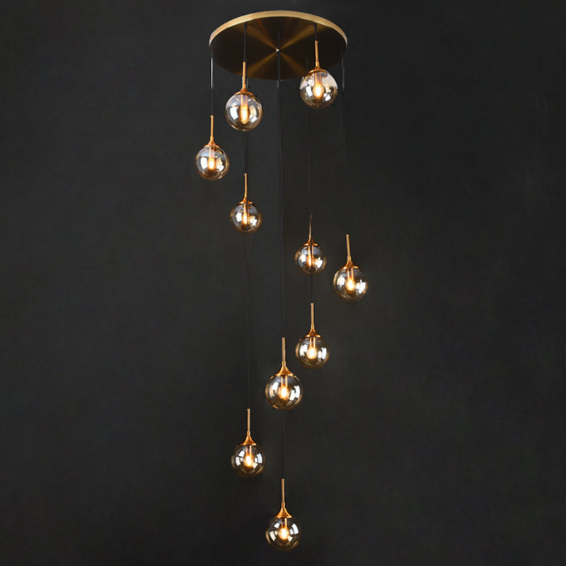 Spiral Ball Nordic Hanging Pendant Light for Staircase