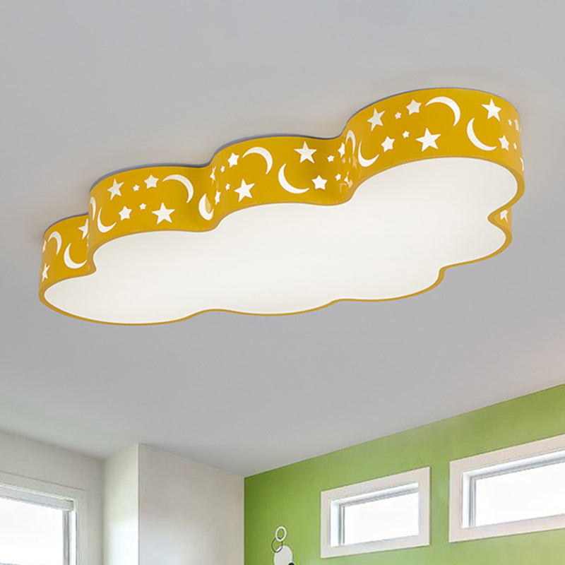 Simplicity Cloud LED Acrylic Ceiling Light for Child's Room - Flush Mount