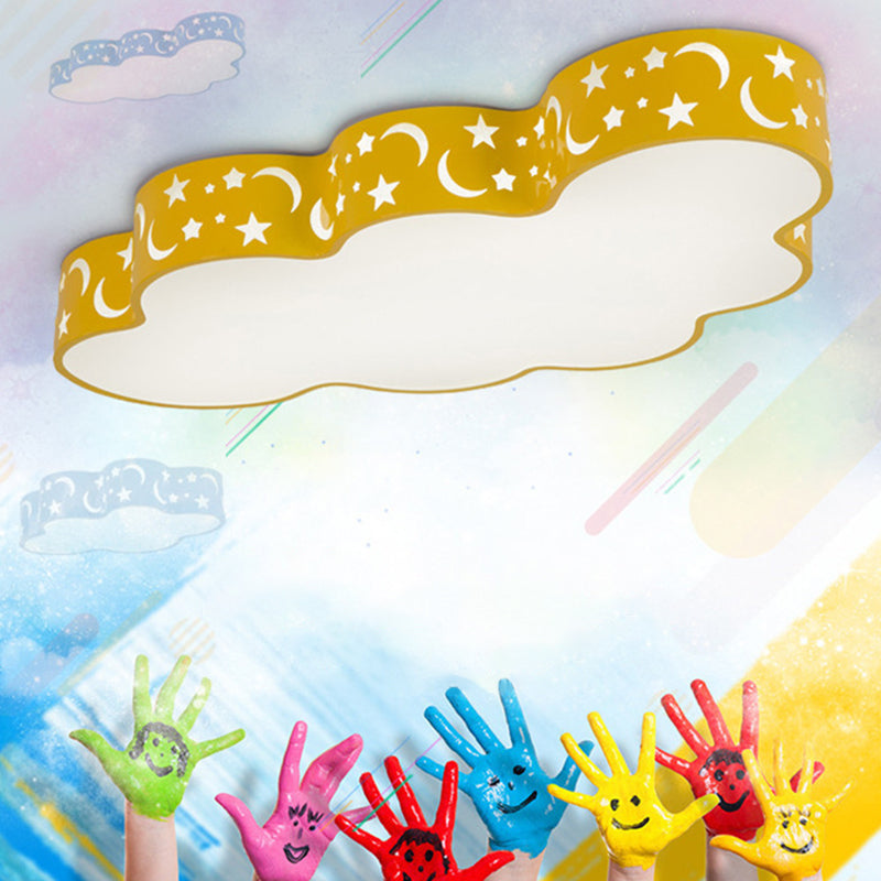 Simplicity Cloud LED Acrylic Ceiling Light for Child's Room - Flush Mount