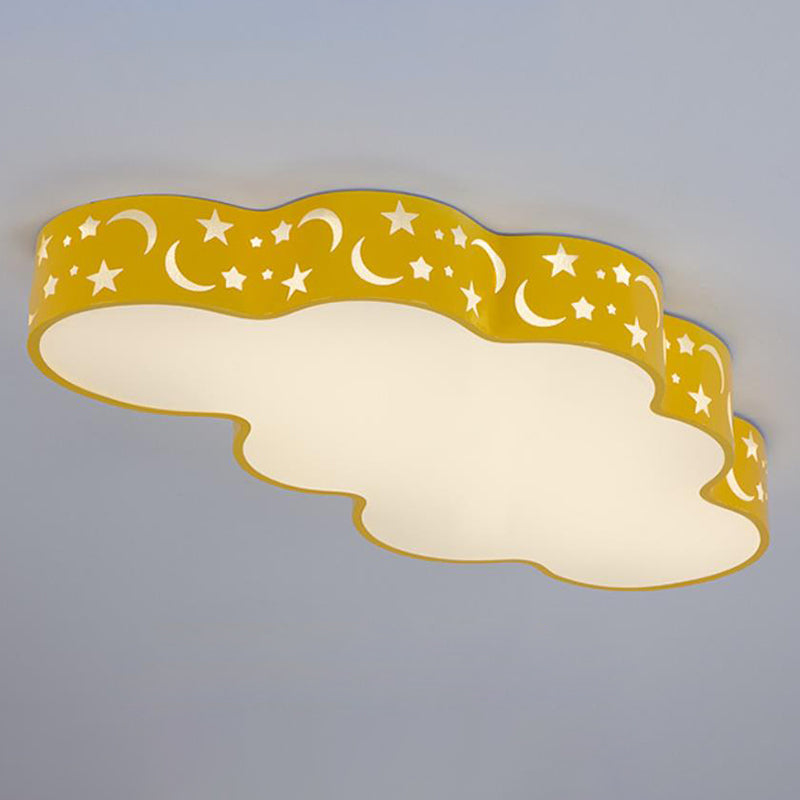 Simplicity Cloud LED Acrylic Ceiling Light for Child's Room - Flush Mount