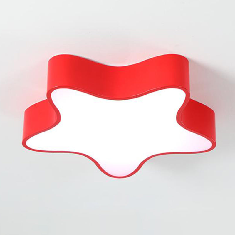 Starfish Cartoon LED Flush Ceiling Light for Kindergarten - Acrylic Flush Mount Fixture