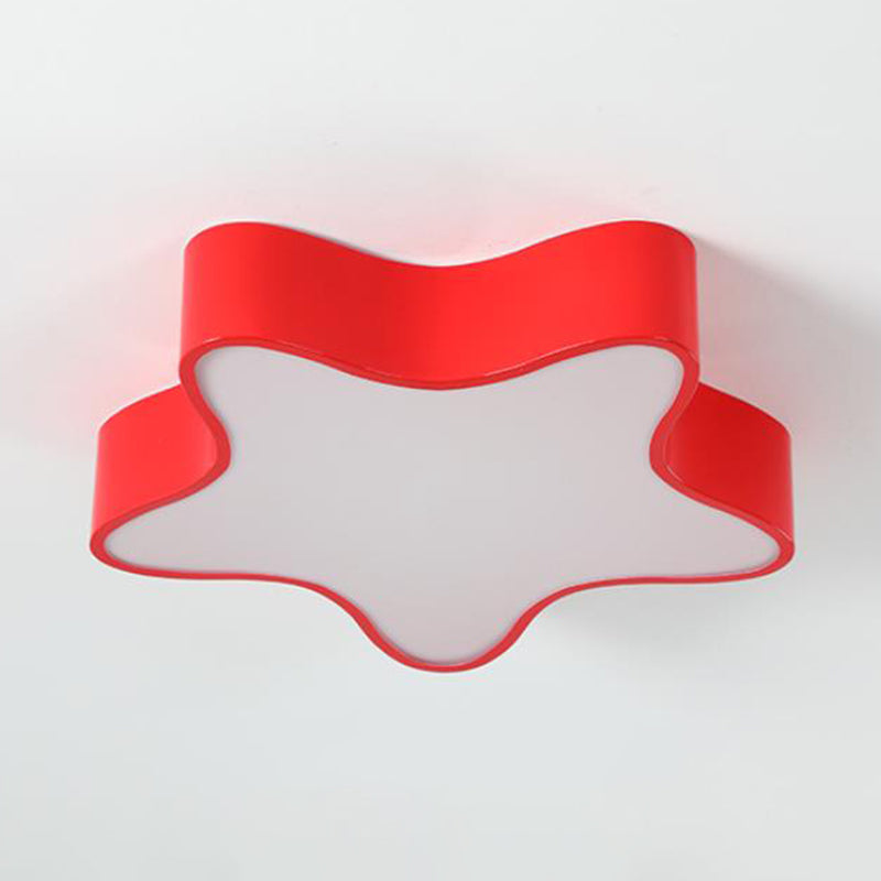 Starfish Cartoon LED Flush Ceiling Light for Kindergarten - Acrylic Flush Mount Fixture