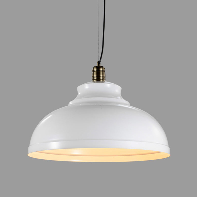 Single-Bulb Vintage Metal Pendant Lamp for Dining Room, Pot Cover Hanging Design