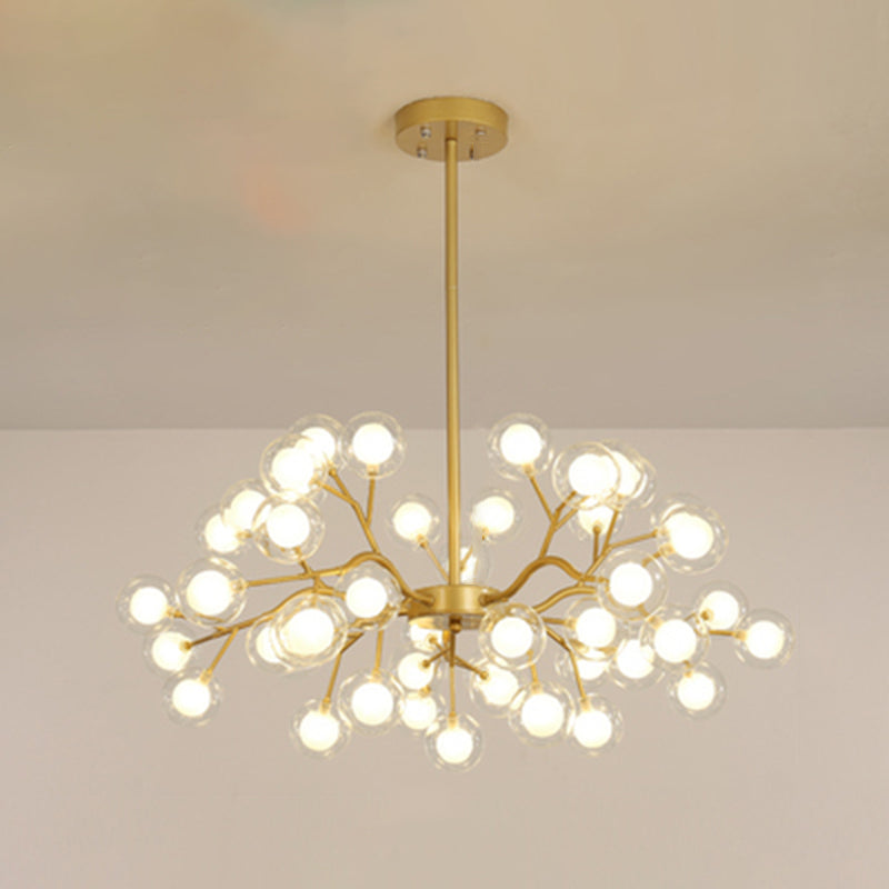 Lustre à branches métalliques Simplicity LED Suspension Luminaire pour salon