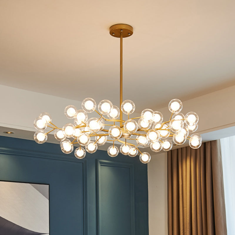 Lustre à branches métalliques Simplicity LED Suspension Luminaire pour salon