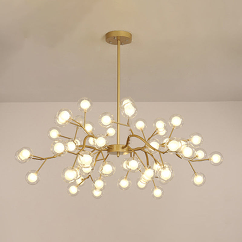 Lustre à branches métalliques Simplicity LED Suspension Luminaire pour salon