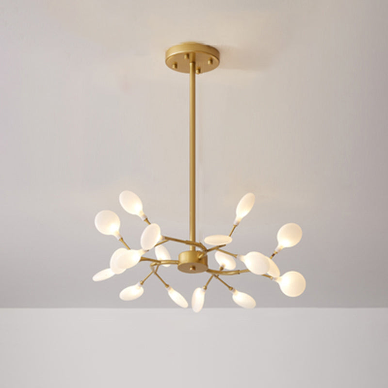 Lustre à branches métalliques Simplicity LED Suspension Luminaire pour salon