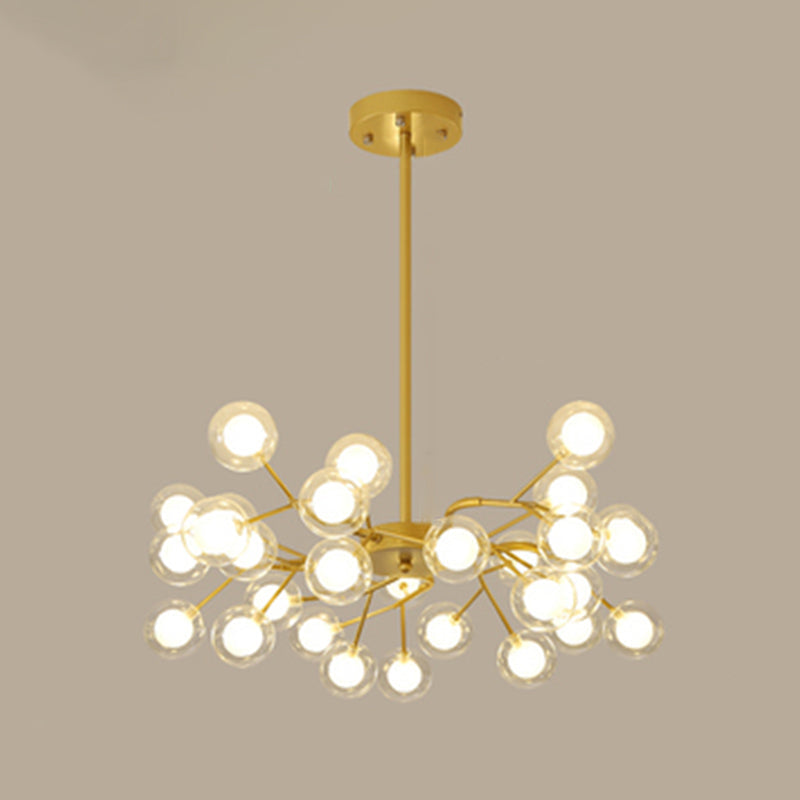 Lustre à branches métalliques Simplicity LED Suspension Luminaire pour salon
