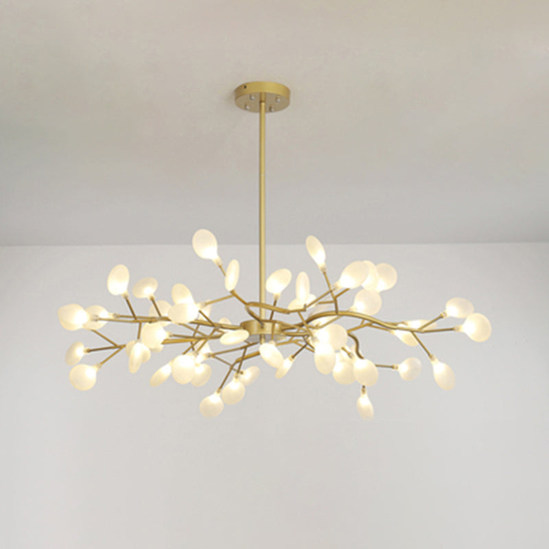 Lustre à branches métalliques Simplicity LED Suspension Luminaire pour salon