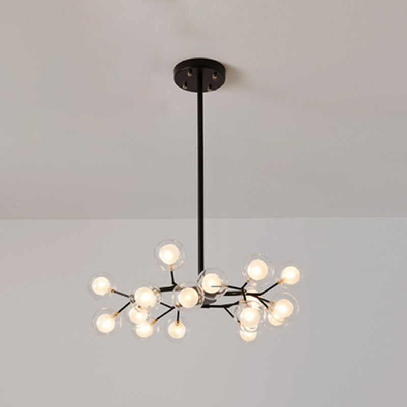 Lustre à branches métalliques Simplicity LED Suspension Luminaire pour salon