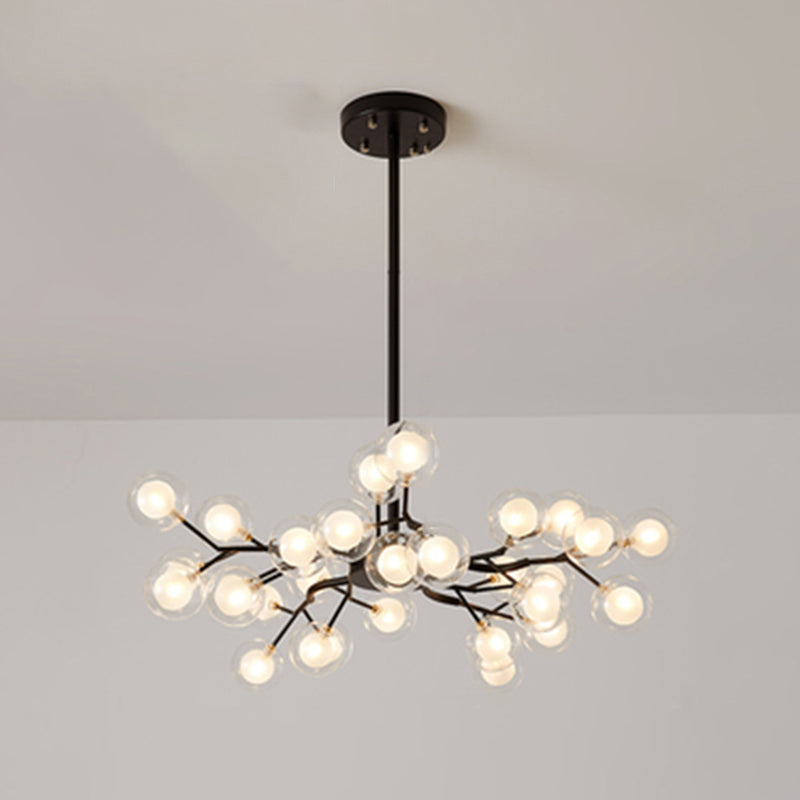 Lustre à branches métalliques Simplicity LED Suspension Luminaire pour salon