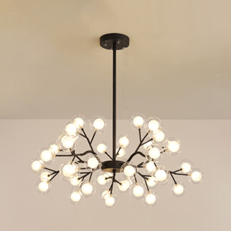 Lustre à branches métalliques Simplicity LED Suspension Luminaire pour salon