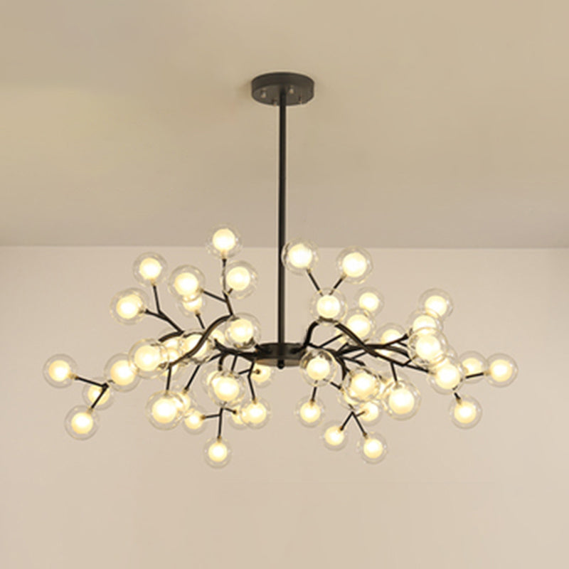 Lustre à branches métalliques Simplicity LED Suspension Luminaire pour salon