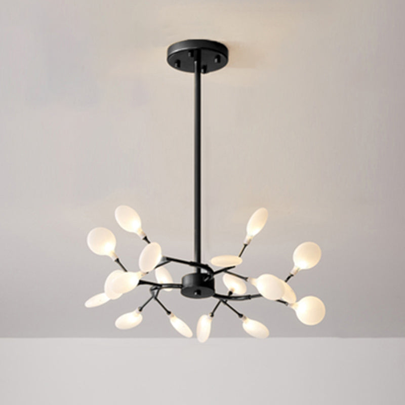 Lustre à branches métalliques Simplicity LED Suspension Luminaire pour salon