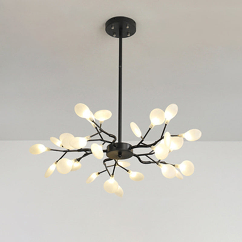 Lustre à branches métalliques Simplicity LED Suspension Luminaire pour salon