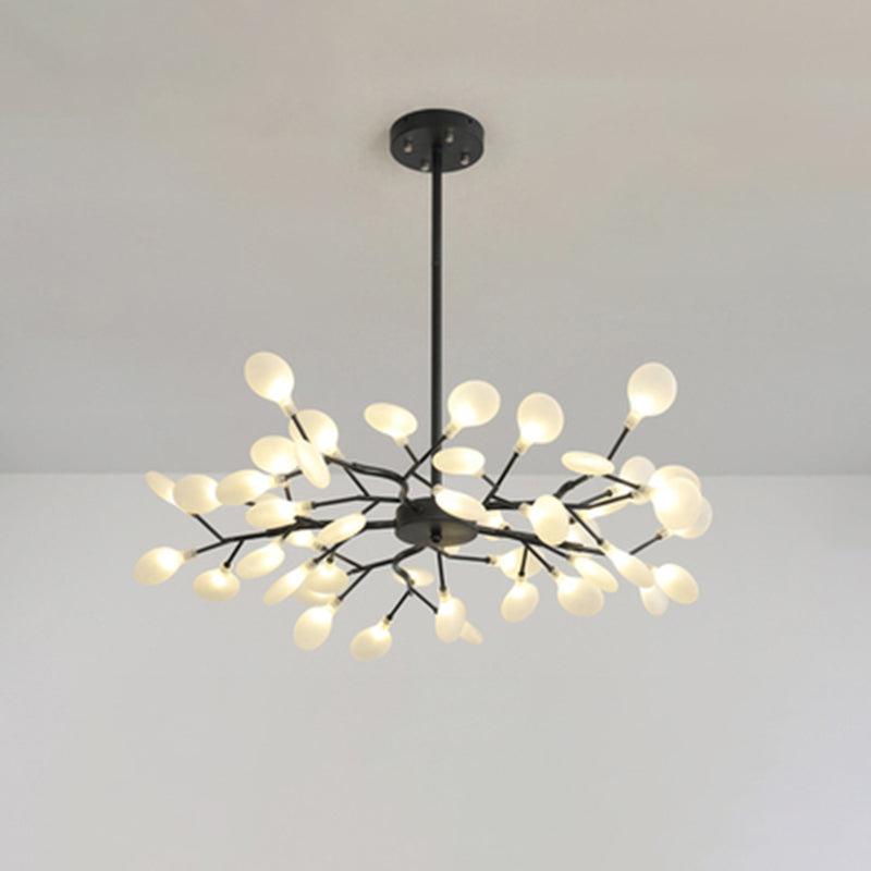 Lustre à branches métalliques Simplicity LED Suspension Luminaire pour salon