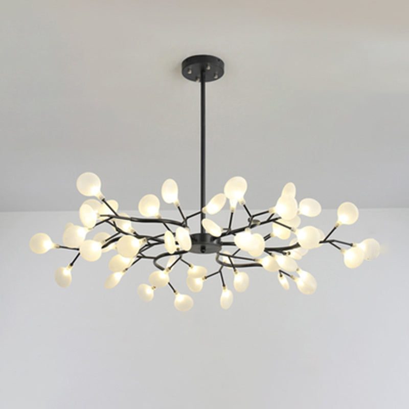 Lustre à branches métalliques Simplicity LED Suspension Luminaire pour salon