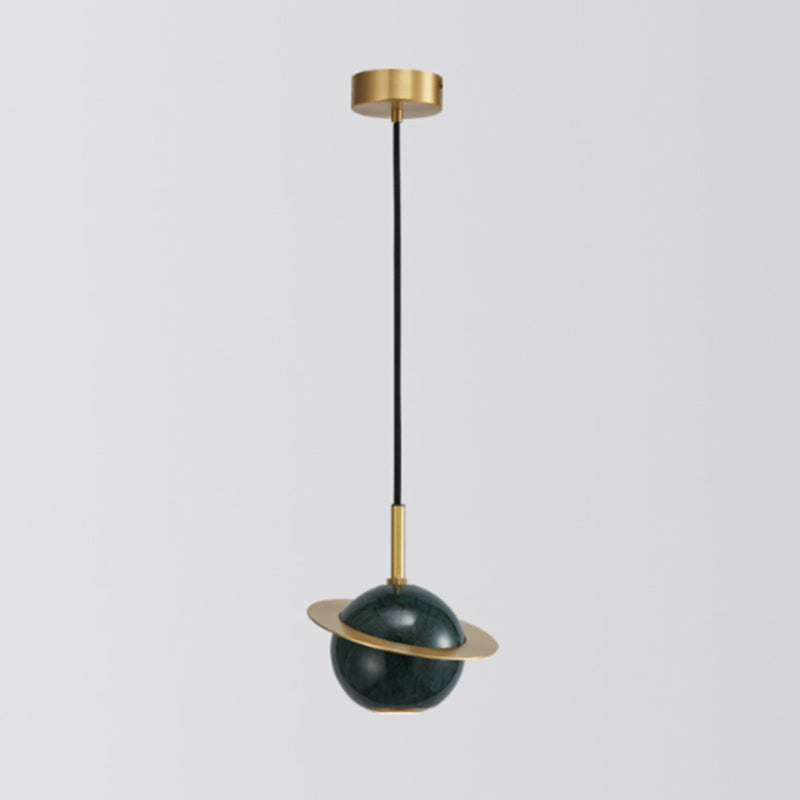 Minimalistic Marble Pendant Ceiling Light for Shaded Dining Room with 1 Head