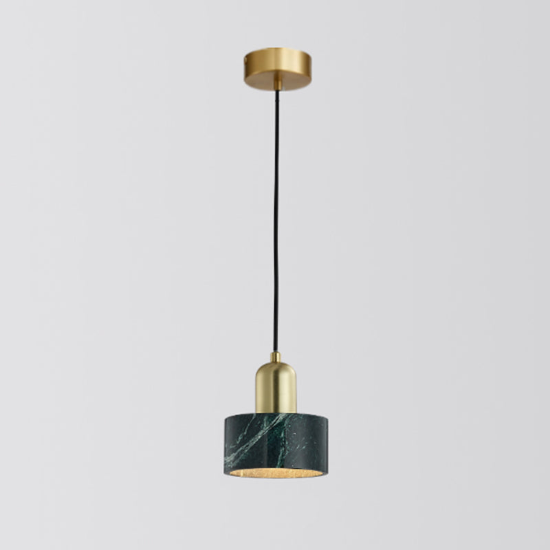 Minimalistic Marble Pendant Ceiling Light for Shaded Dining Room with 1 Head