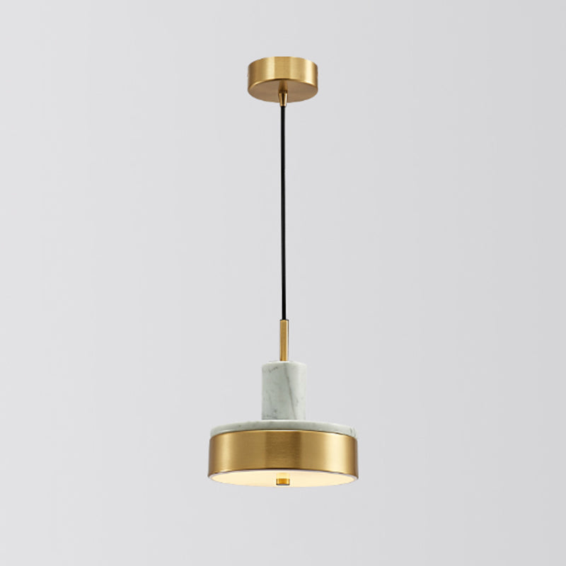Minimalistic Marble Pendant Ceiling Light for Shaded Dining Room with 1 Head