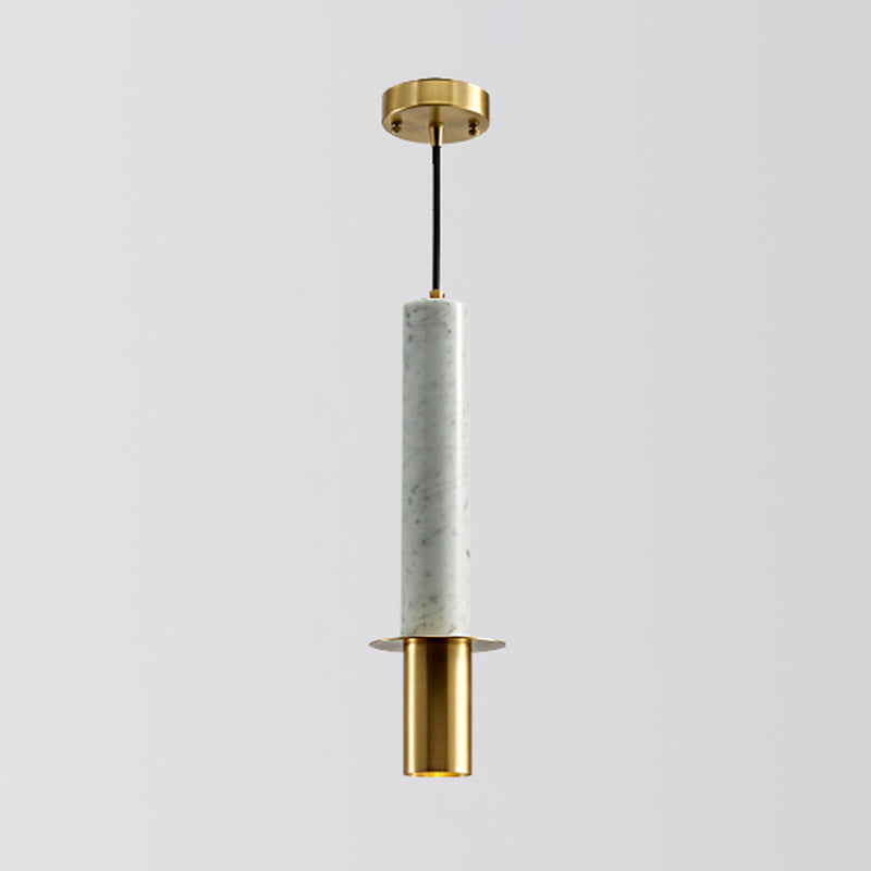 Minimalistic Marble Pendant Ceiling Light for Shaded Dining Room with 1 Head