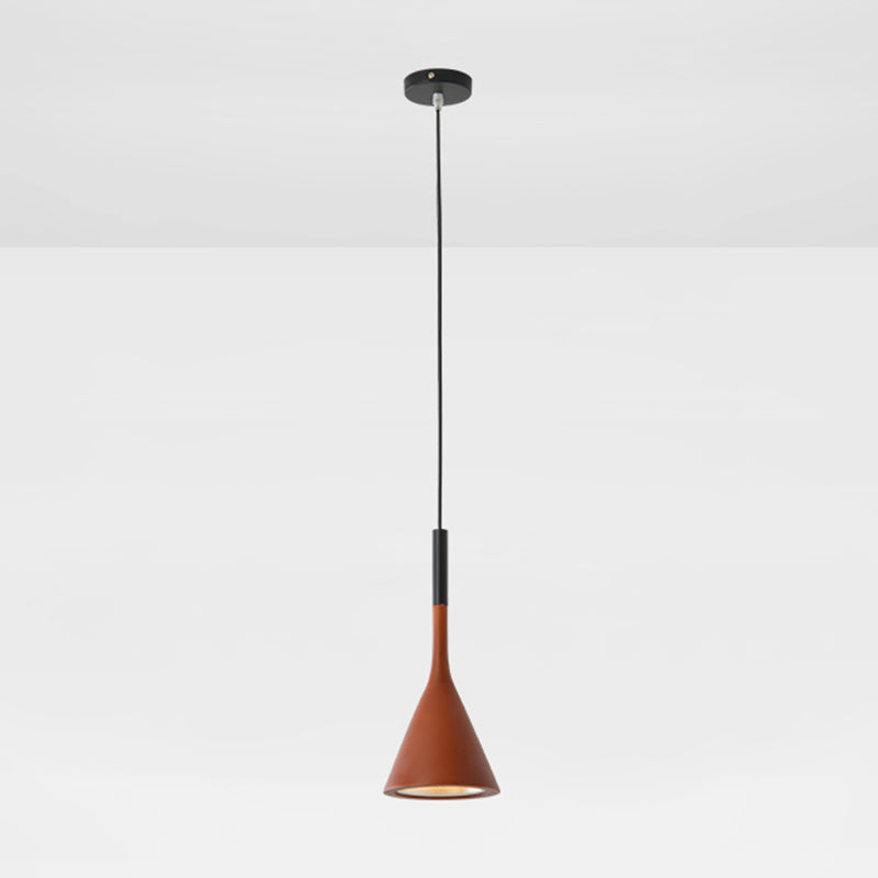 Modern Geometric Resin Hanging Lamp for Bedroom - Stylish Ceiling Lighting with 1 Bulb