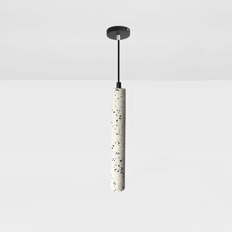 Modern Geometric Resin Hanging Lamp for Bedroom - Stylish Ceiling Lighting with 1 Bulb