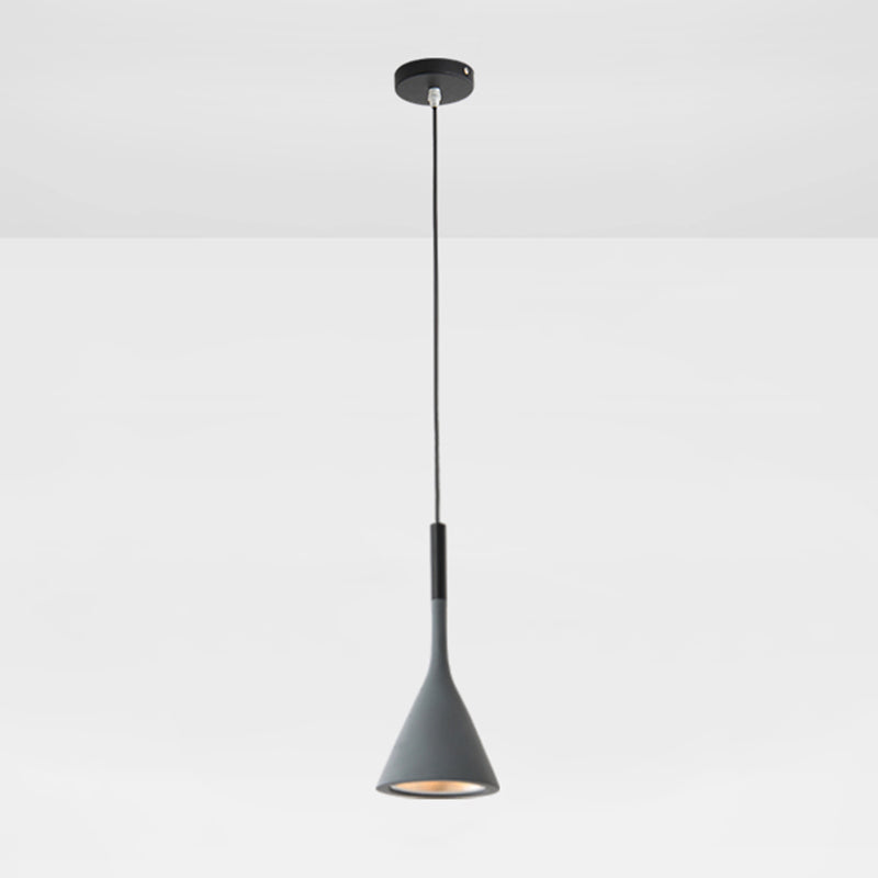 Modern Geometric Resin Hanging Lamp for Bedroom - Stylish Ceiling Lighting with 1 Bulb