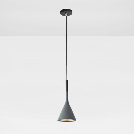 Modern Geometric Resin Hanging Lamp for Bedroom - Stylish Ceiling Lighting with 1 Bulb