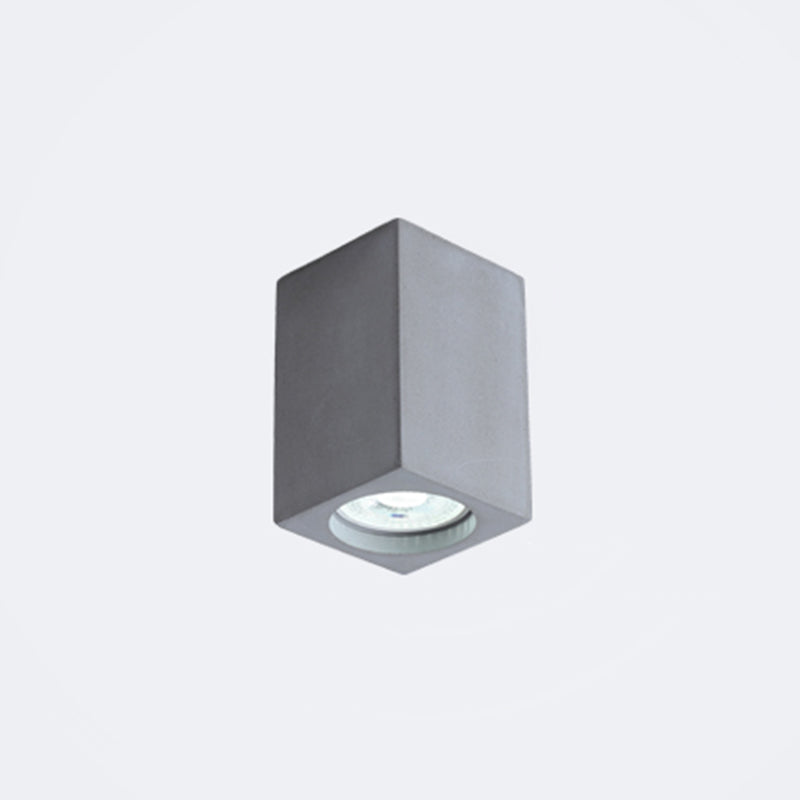 Plafonnier LED rectangulaire encastré - Finition ciment élégante et stylée pour chambre à coucher