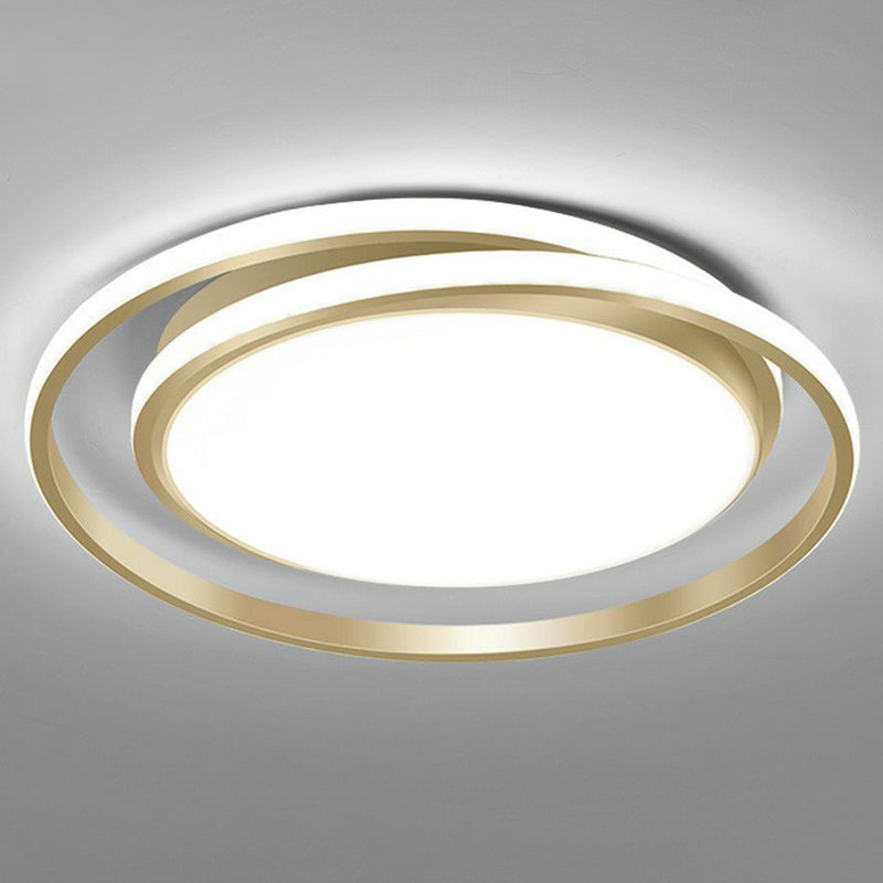 Simplicity LED Flush Mount Ceiling Light for Bedroom - Acrylic Round Design