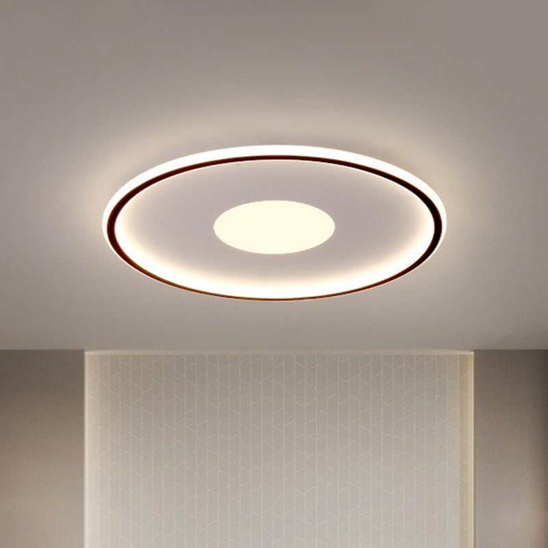 Extra-Thin LED Flush Mount Ceiling Light for Living Room - Modern Acrylic Design