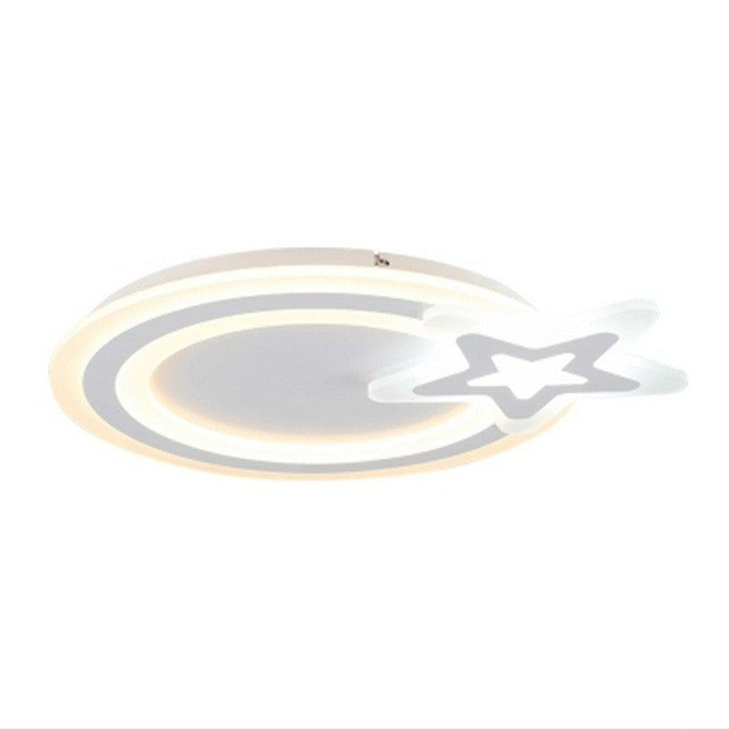 Luminaire encastré en acrylique pour enfants : luminaire LED blanc pour chambre à coucher