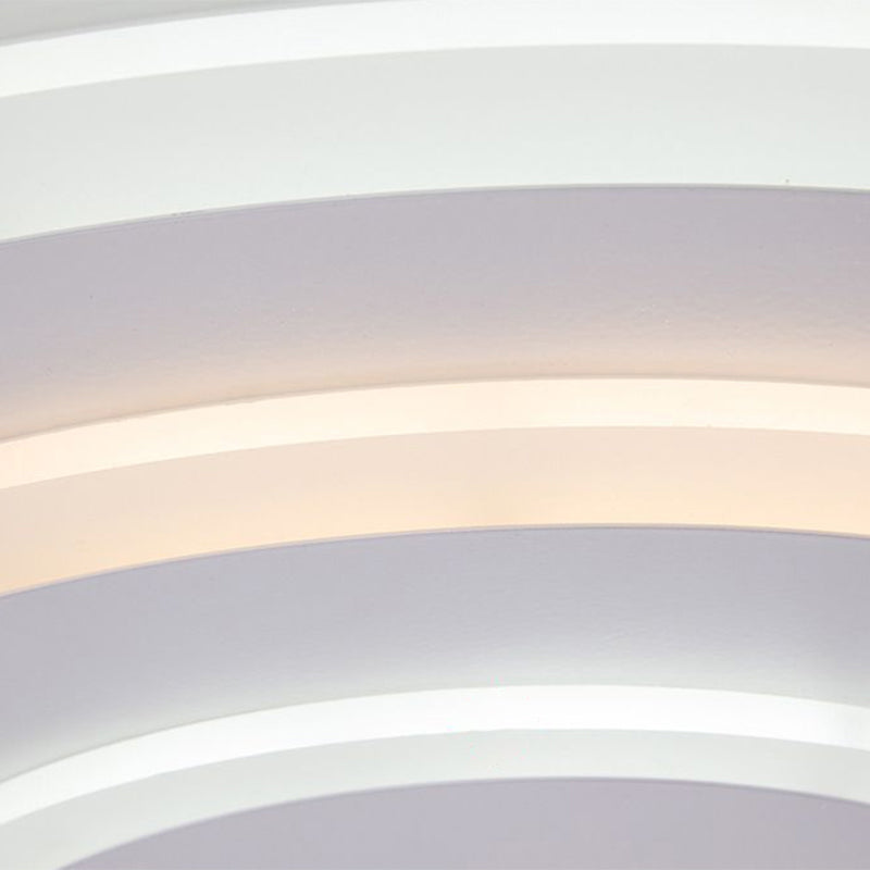 Ultra-Thin White Acrylic LED Ceiling Light - Contemporary Flush Mount Fixture