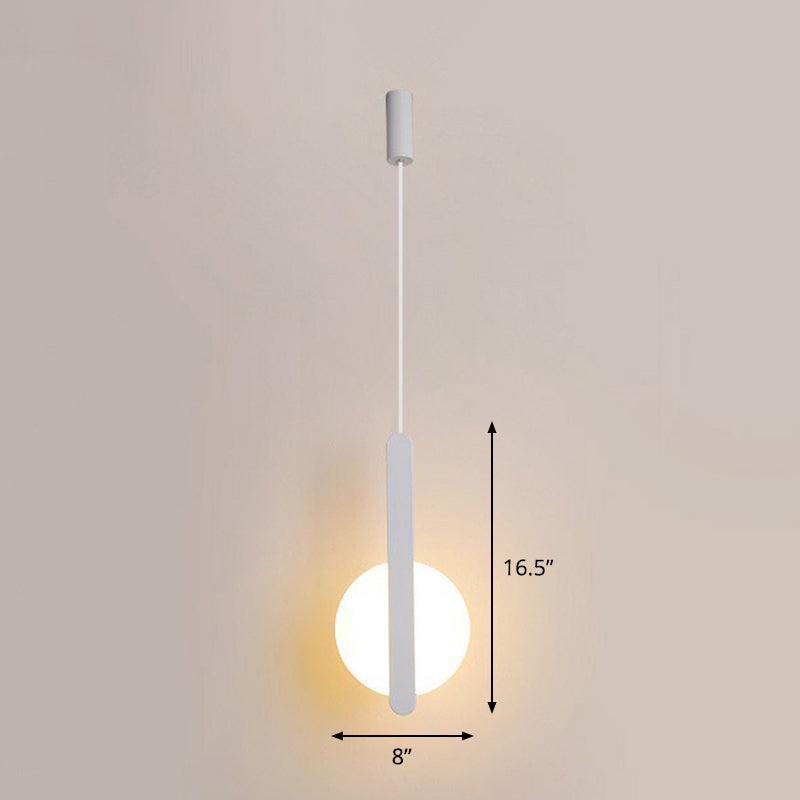 Nordic Style LED Circular Acrylic Ceiling Pendant Light for Bedside
