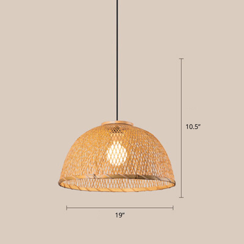Bamboo Pendant Ceiling Light For Minimalist Restaurants
