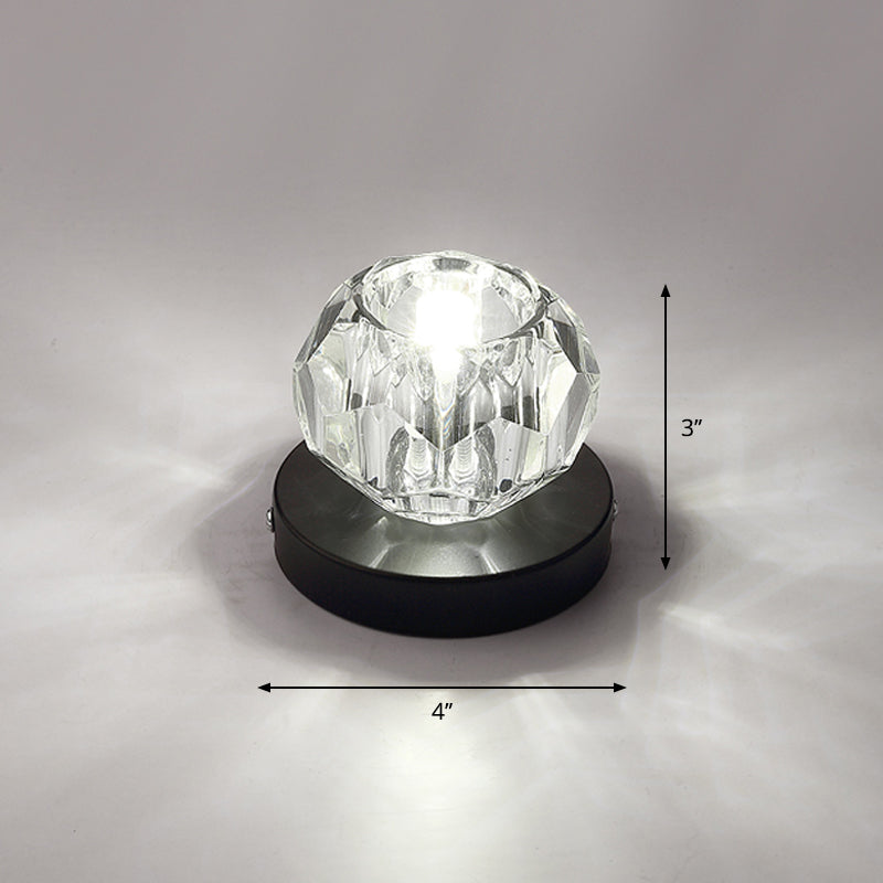 Bud-Shaped LED Crystal Flush Mount Ceiling Light - Modern Design for Corridors