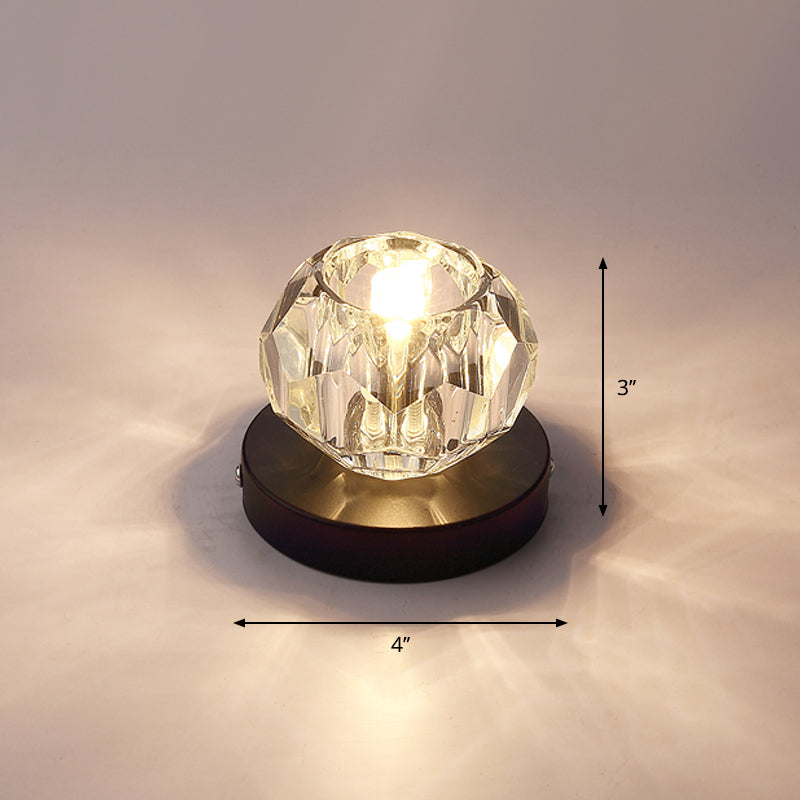 Bud-Shaped LED Crystal Flush Mount Ceiling Light - Modern Design for Corridors