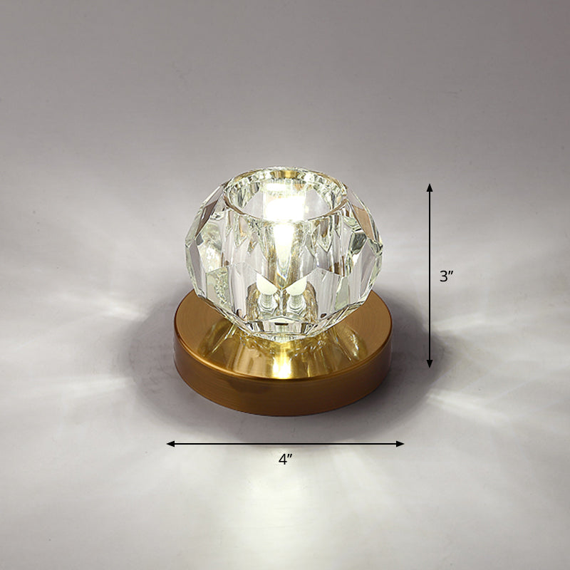 Bud-Shaped LED Crystal Flush Mount Ceiling Light - Modern Design for Corridors