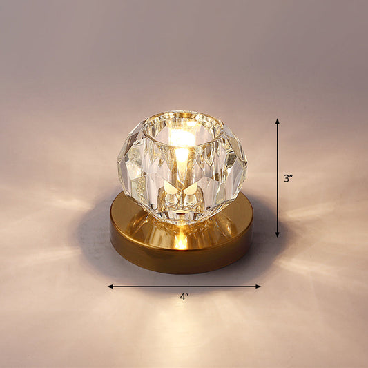 Bud-Shaped LED Crystal Flush Mount Ceiling Light - Modern Design for Corridors