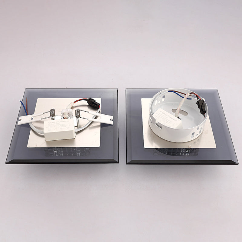 Clear Crystal Passage LED Flush Mount Ceiling Light - Simple & Sleek Design