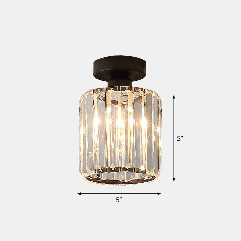 Prismatic Crystal Geometric Flush Mount Ceiling Light - Postmodern Style