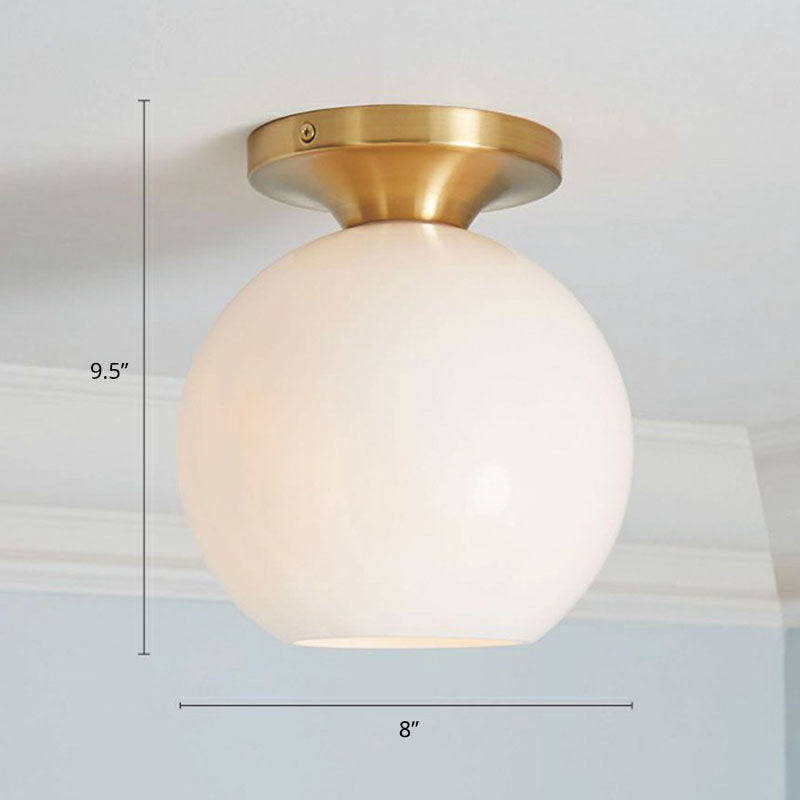 Geometric Glass Flushmount Light - Sleek and Simple Ceiling Fixture for Balcony and More