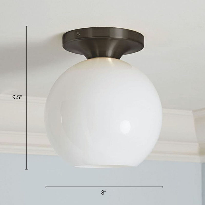 Geometric Glass Flushmount Light - Sleek and Simple Ceiling Fixture for Balcony and More