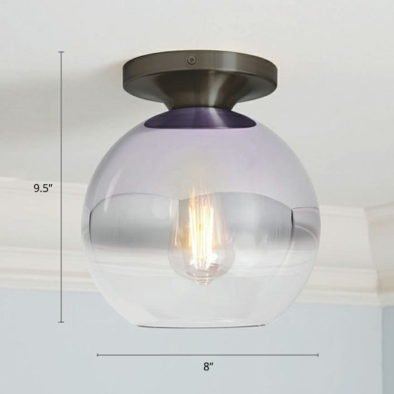Geometric Glass Flushmount Light - Sleek and Simple Ceiling Fixture for Balcony and More