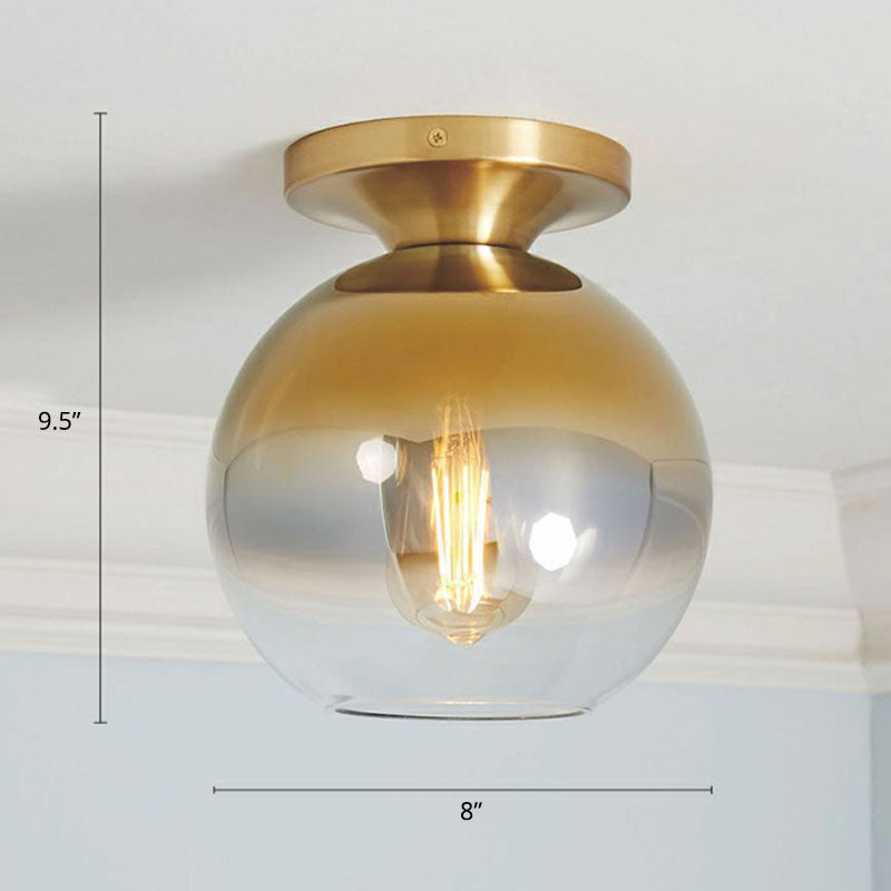 Geometric Glass Flushmount Light - Sleek and Simple Ceiling Fixture for Balcony and More