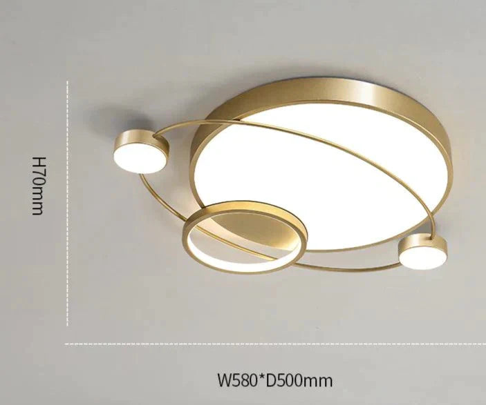 Lampe de chambre à coucher nordique Lampe de plafond Planet
