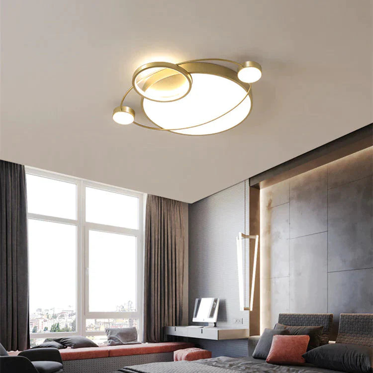 Lampe de chambre à coucher nordique Lampe de plafond Planet