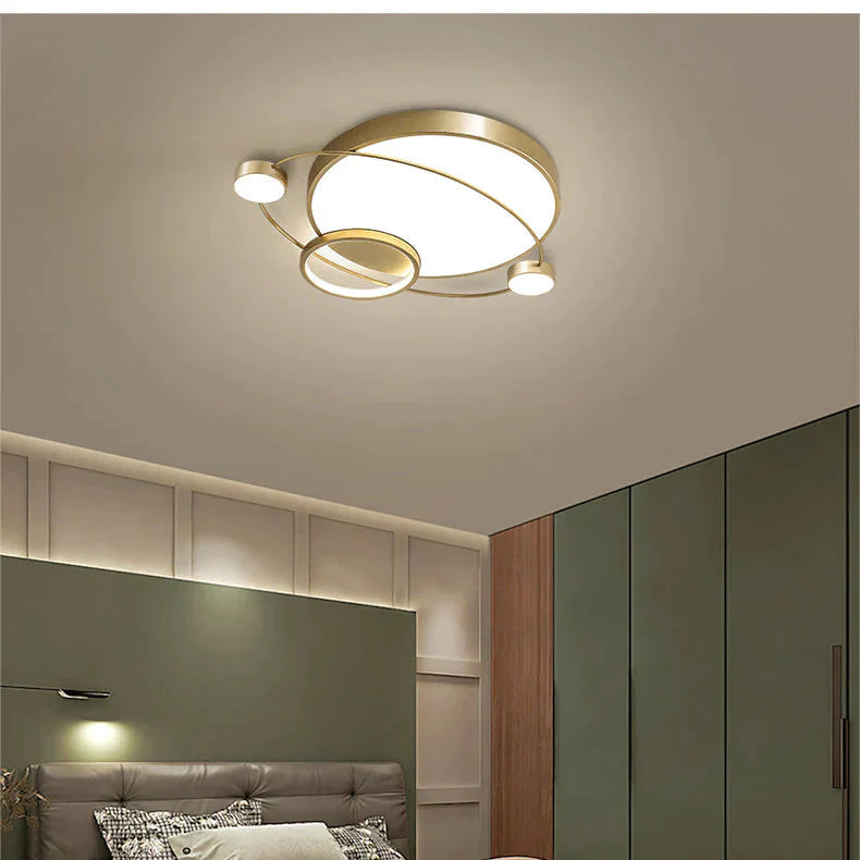 Lampe de chambre à coucher nordique Lampe de plafond Planet