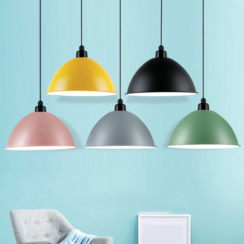 Suspension Macaron Dome - Plafonnier métallique à 1 tête pour salle à manger